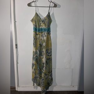 INC international concepts summer dress spaghetti straps multi color